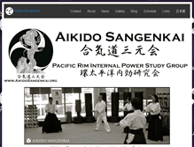 Tablet Screenshot of aikidosangenkai.org